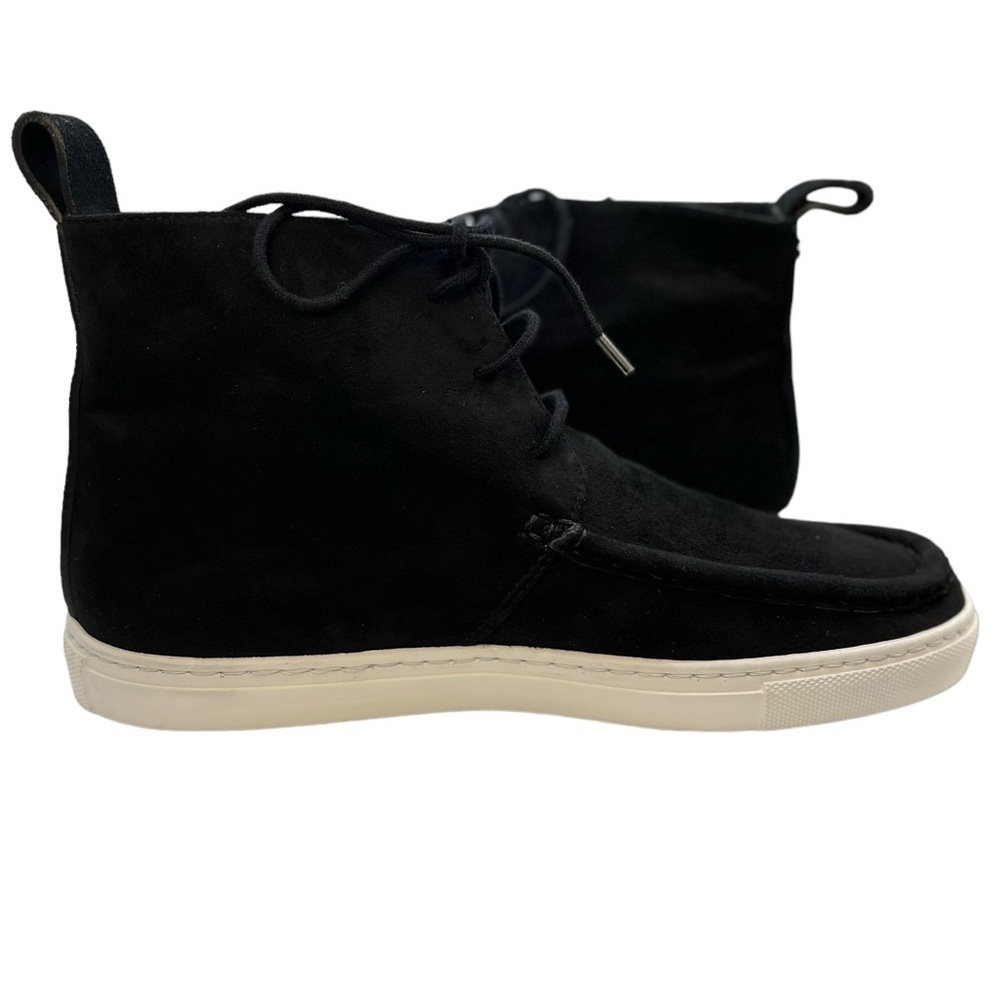 Lafayette 148 Audra hightop sneaker Size 36 black Nappa Leather with White Sole